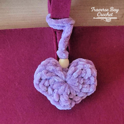 Chenille Heart Charm