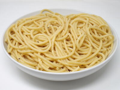 Garlic Butter Bucatini Pasta