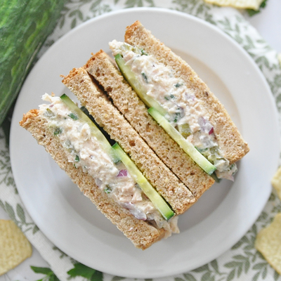 Creamy Cucumber Tuna Sandwich | Healthy 10 Minute Recipe