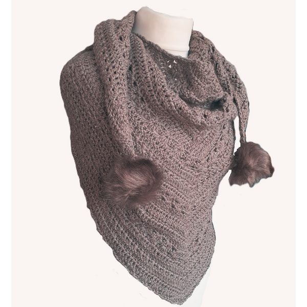 Selene Triangle Shawl