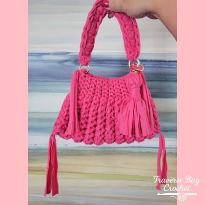 T Shirt Fringe Bag 