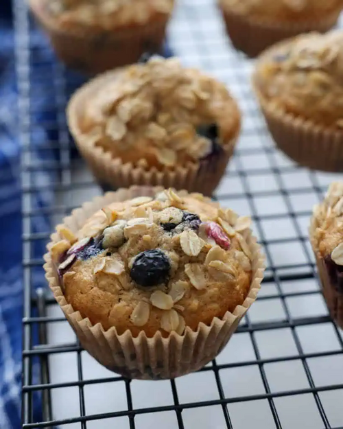 Blueberry Oatmeal Muffins