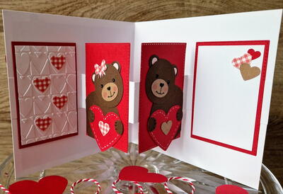 Valentine Card With Pop Out Panels And Punch Craft