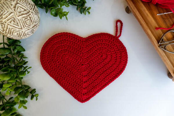 Heart Shaped Hot Pad