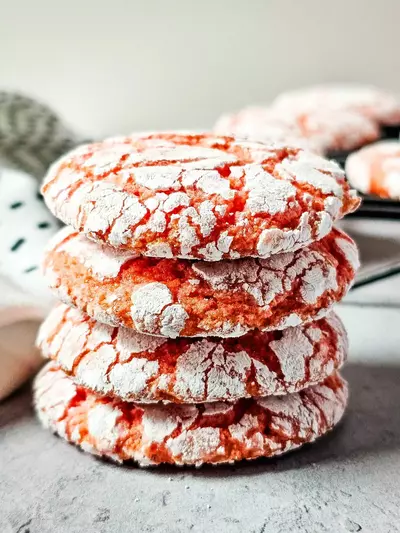 Strawberry Cake Mix Cookies