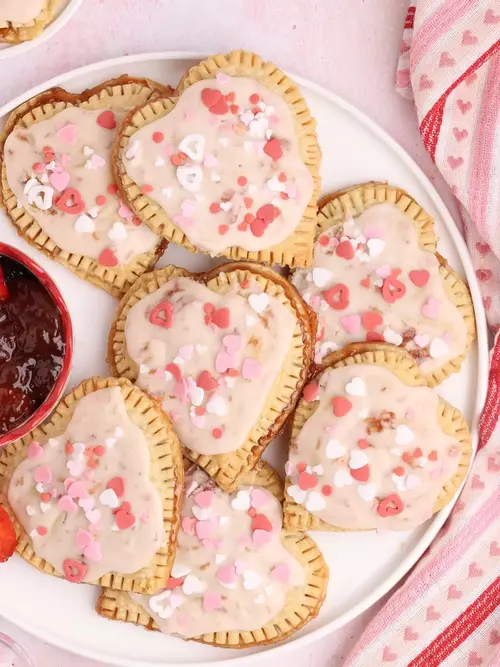 Heart Shaped Strawberry Hand Pies With Pie Dough