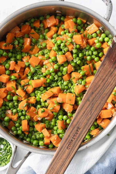 Peas And Carrots Recipe With Lemon Dressing