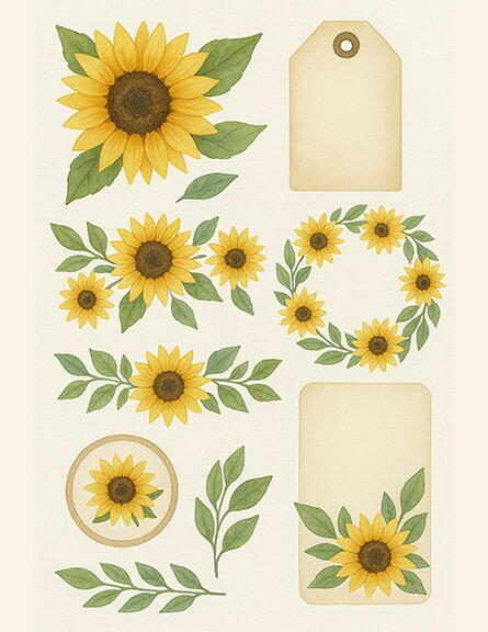 Sunflower Printable
