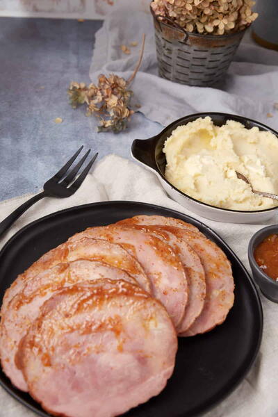 Slow Cooker Ham With Coke And Apricot Mustard Glaze