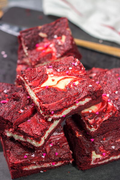 Red Velvet Cheesecake Bars