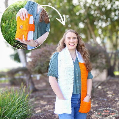 Book Scarf With Pockets