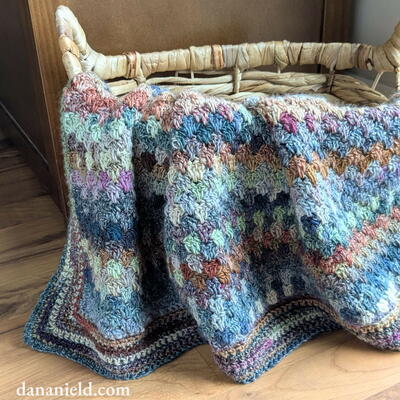 Tumbled Glass Crochet Baby Blanket
