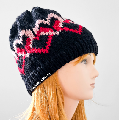 Tangled Hearts Valentines Hat