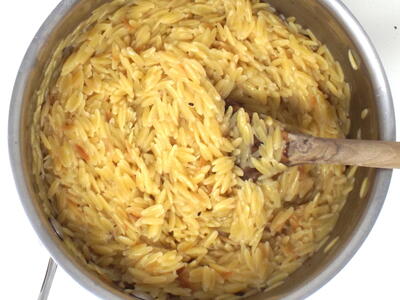 Fresh Garlic And Lemon Orzo