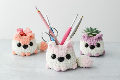 No-sew Fox Desk Buddy