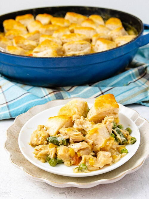Creamy Chicken And Biscuit Casserole