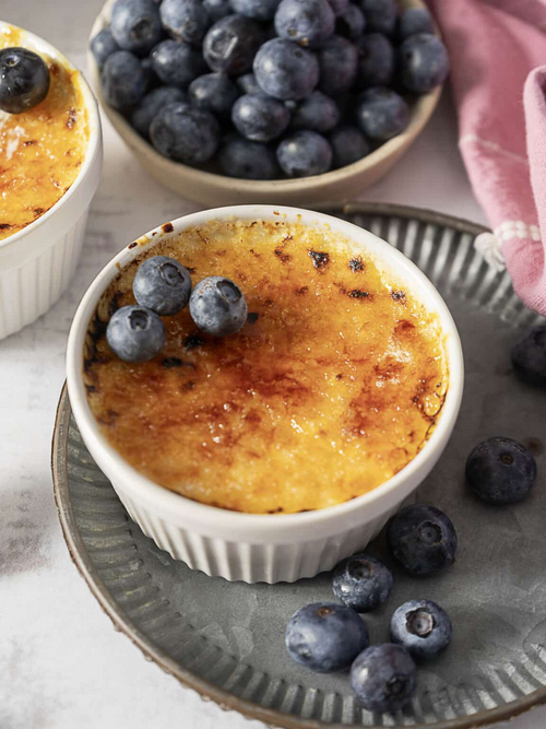Blueberry Creme Brulee