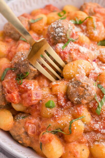 Gnocchi And Meatballs