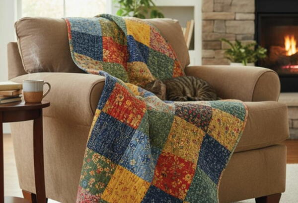 Beginner Quilting Quick Start Guide 9 Square Patchwork Quilt