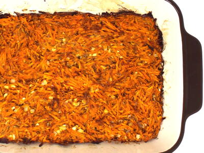 Savory Sweet Potato And Onion Kugel