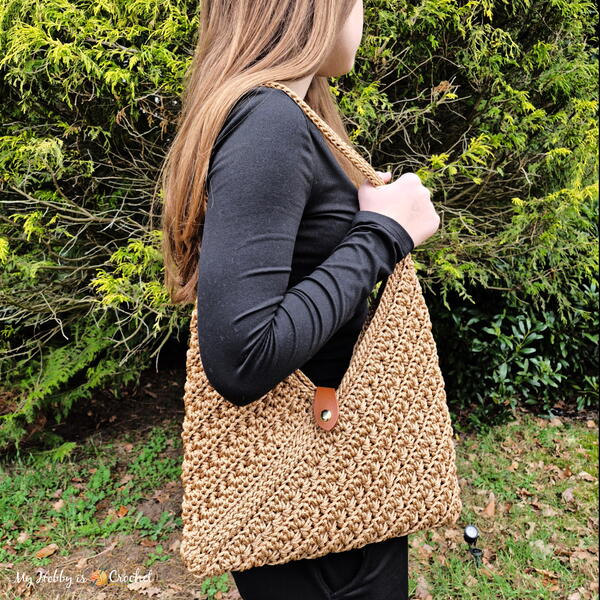 Textured Star Stitch Origami Bag 