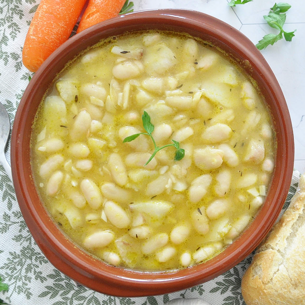 This White Bean Stew Is Spain’s Best-kept Recipe | Alubias Con Bacalao