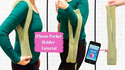 Crochet Phone Pocket