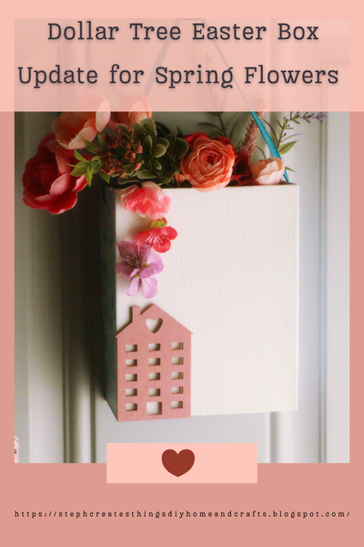 Spring Hanging Flower Box Using A Dollar Tree Easter Box