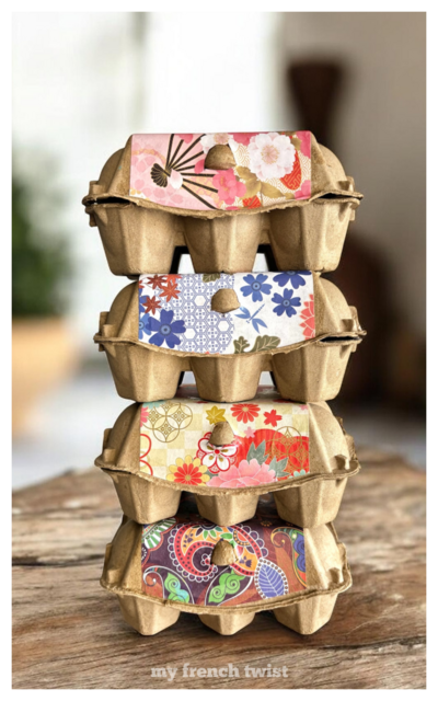 Vintage Egg Carton Easter Baskets