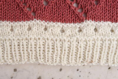 Eyelet Divider Knit Lace Stitch