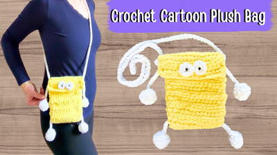 Crochet Playful Cartoon Purse Bag