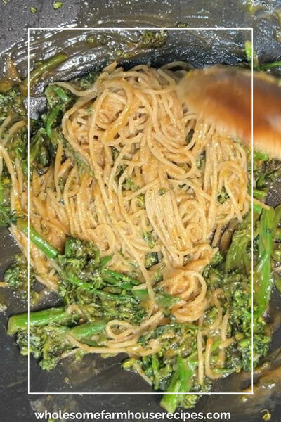 Broccolini Pasta With Peanut Sauce Ready In Minutes