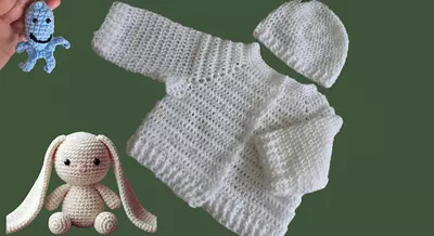 Classic Crochet Baby Cardigan