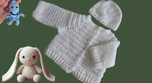 Classic Crochet Baby Cardigan
