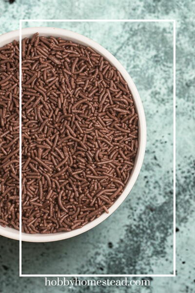 Homemade Chocolate Sprinkles (smooth Pipeable Version)
