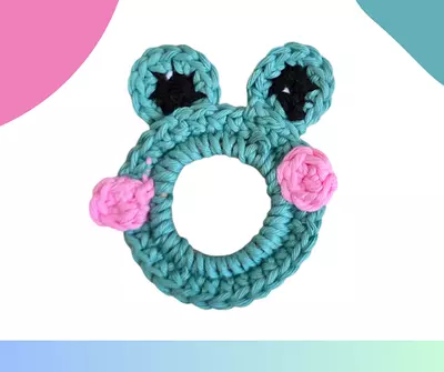Adorable Frog Crochet Hair Tie – Free Beginner Pattern