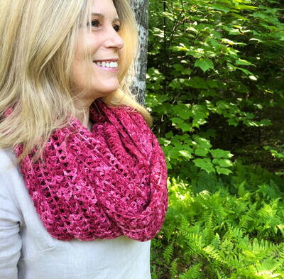 Berry Picking Crochet Shawl