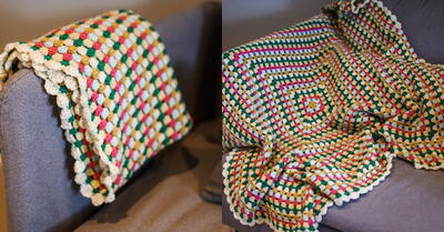 Crochet Continuous Granny Square Blanket