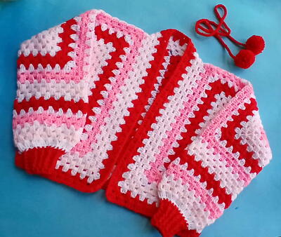 Granny Hexagon Cardigan Sweater 