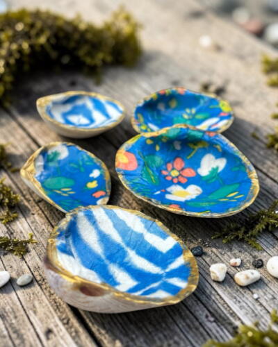 Decoupaged Sea Shells