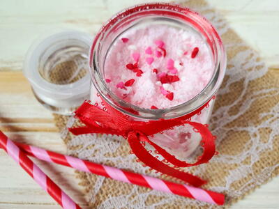 Easy Bubbling Bath Salts Recipe For Valentine’s Day