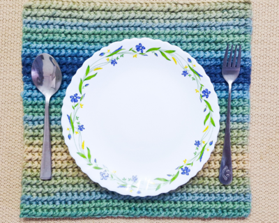 Gradient Crochet Tablemat 