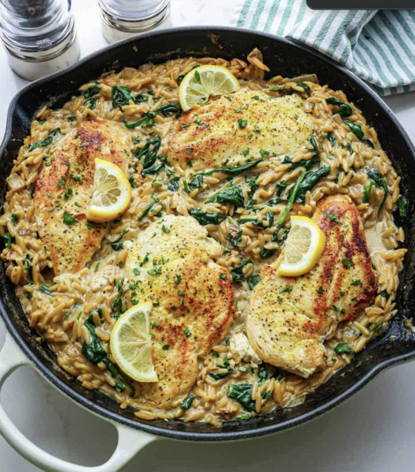 Lemon Chicken Orzo