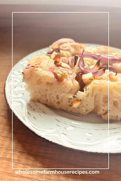 Roasted Grape And Onion Sourdough Focaccia