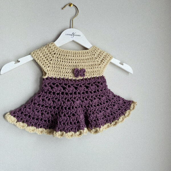 Butterfly  Crochet Baby Dress