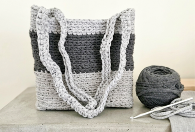 Easy Hygge Crochet Tote Bag With Tshirt Yarn 
