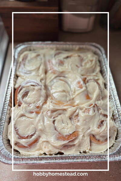 Soft And Fluffy Homemade Rustic Cinnamon Rolls With Frosting