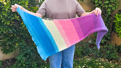 Cotton Candy Skies Shawlette