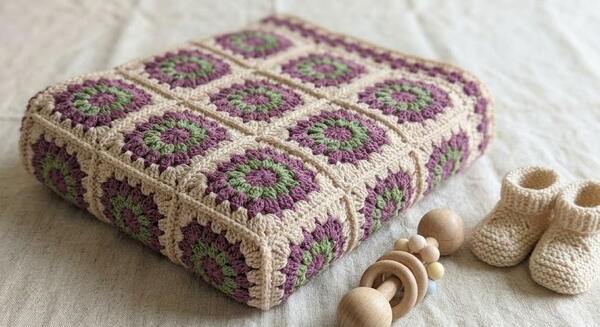 Daisy Square Blanket 