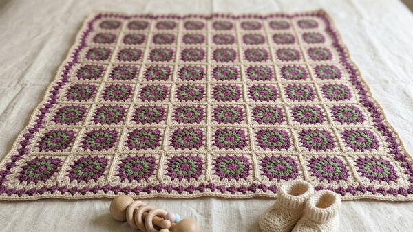 Daisy Square Blanket